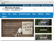 Tablet Screenshot of golfwichita.com